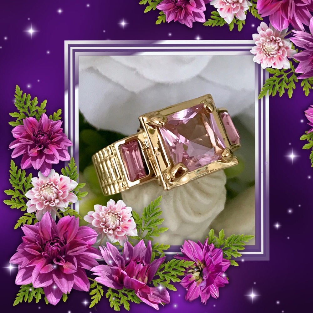 🌺🌴🌺 PINK SAPPHIRE RING 🌺🌴🌺 - Picture 3 of 7